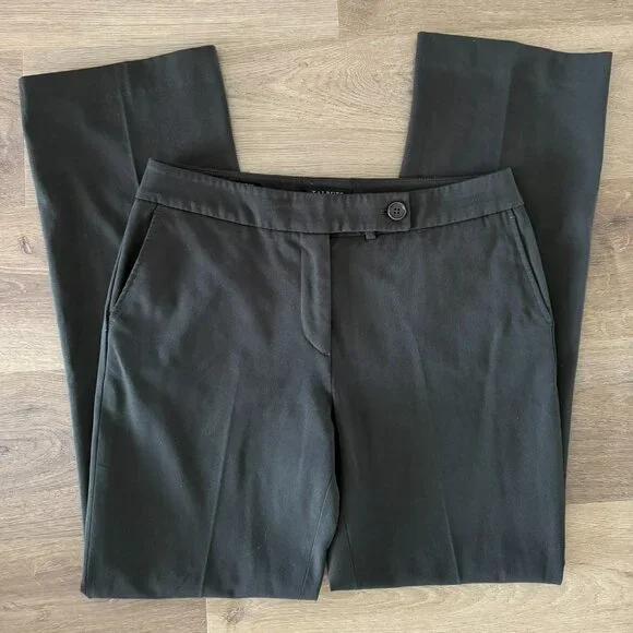 Talbots Signature Boot Olive Green work Pants slack trousers career office 8 - Picture 2 of 10